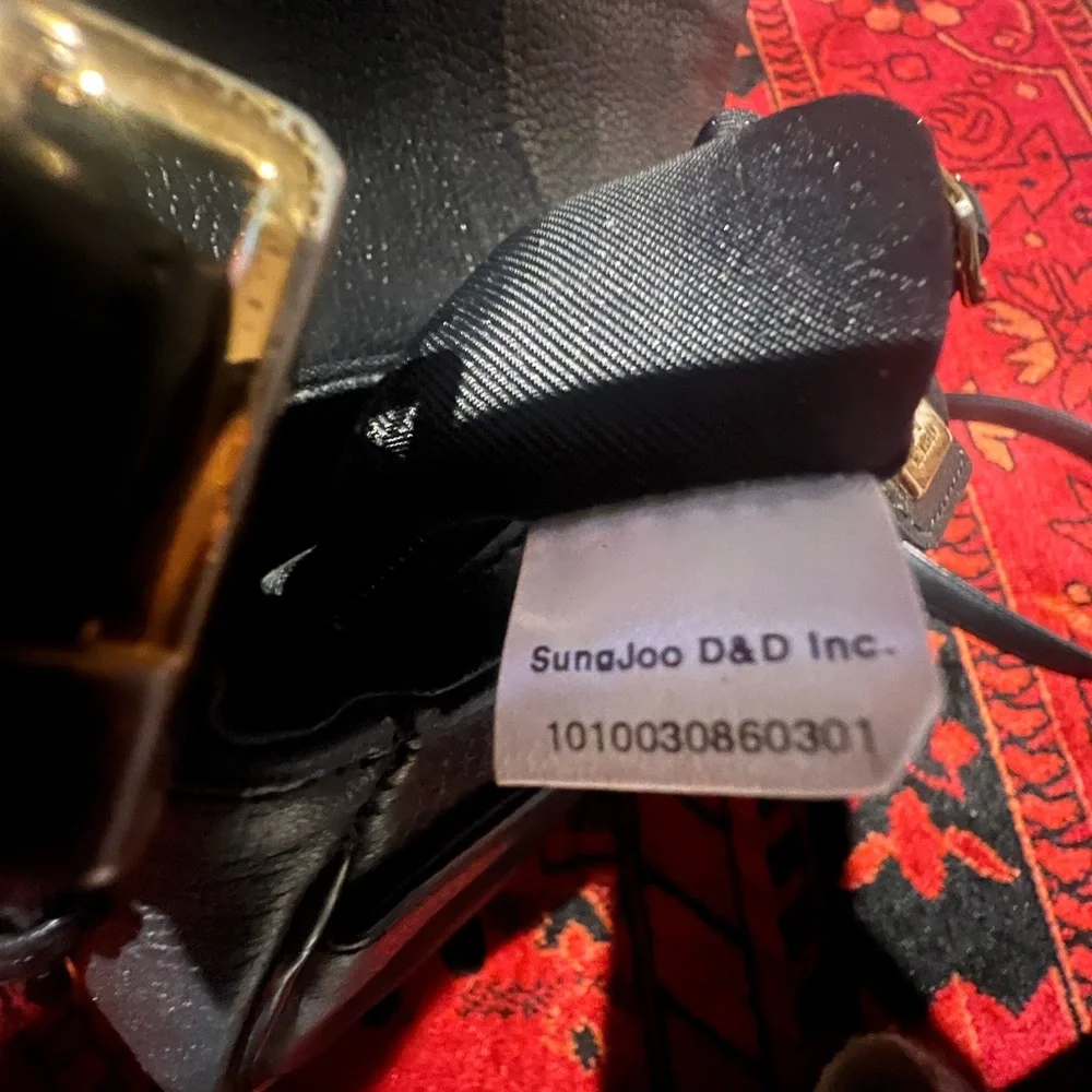 Black Leather Crossbody Bag - Picture 9 of 10